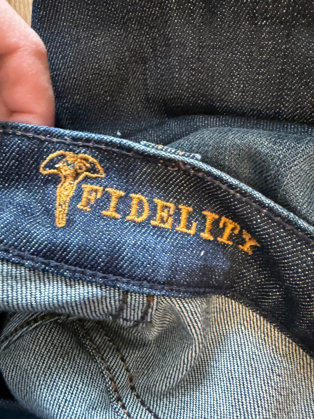 Fidelity Denim Impala Straight Leg Selvedge Denim Dark Blue - Picture 7 of 14